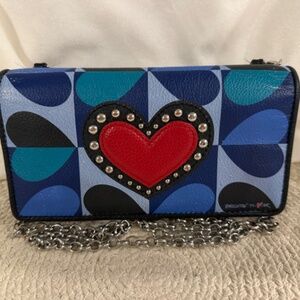 Brighton fashionista Moody Blue Rockmore wallet on a chain
